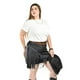 thumbnail image 5 of Falda de vinipiel con flecos Roman Fashion /Tallas Extras, 7065 (Negro) negro 36, 5 of 8