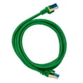 thumbnail image 4 of QualGear RJ45 Cat 7 Ethernet Patch Cable, 10Gpbs High-Speed Cable, 600MHz, Triple-Shielded, Round, 3 Feet, Green, 4 of 4