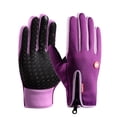 thumbnail image 1 of Guantes de pantalla táctil de invierno para mujer, para montar a caballo, deportes al aire libre, antideslizantes, cálidos, para esquí, escalada, con cremallera, para hombre y motocicleta, 1 of 5