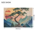 thumbnail image 4 of Yayeee Bath Rug for Bathroom Floor Non Slip Rectangle Fluffy Soft Absorbent Mat, 16"x24", Pine Tree at Dawn, 4 of 7