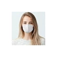 thumbnail image 3 of Paquete de 5 mascarillas faciales de tela reutilizables con trabillas para las orejas, transpirables, suaves, lavables, duraderas para uso público diario, negro, blanco, gris, rosa, azul,, 3 of 3