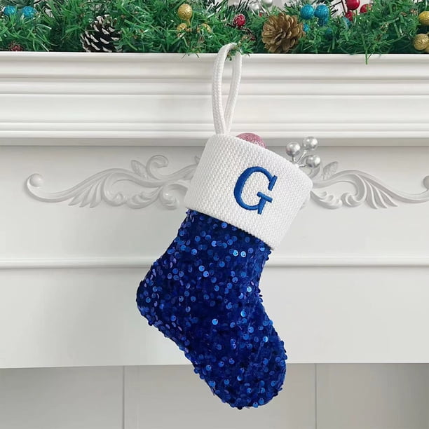 Calcetines con letras navideñas, calcetines sólidos de lana con colgante, adornos navideños, bolsas de regalo, calcetines para mujer.