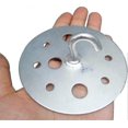 thumbnail image 3 of Metal Round Base Ceiling Hook 90mm Heavy Duty Chandelier Hook Fitting,2 Pieces, 3 of 5