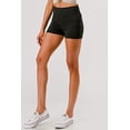 thumbnail image 4 of Pillowy Soft Fold Over Waist Shorts - Black, 4 of 8