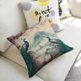 thumbnail image 5 of peacocks bird landscapelinen toss pillowcase decoration pillowcase gifting preferred 20x20inch cushion cover sofa pillowcase sofa bedroom living room car, 5 of 8