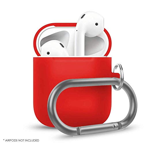 Epacks Airpods Case Protective Silicone Case Airpods Cover With Anti Lost Carabiner Compatible With Airpods 2 1 Airpods 1 Fitting Tested Extra Protection Charging Accessories Ferrari Red Walmart Com Walmart Com