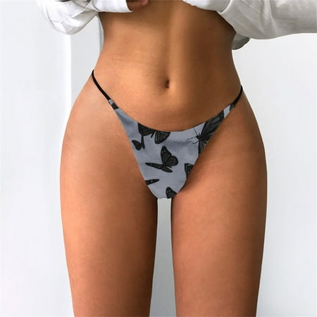

Women s Printed Underpants Comfort Low-Rise Soft T-Back Panties Note Please Buy One Or Two Sizes Larger