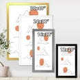 thumbnail image 4 of Designart 'Abstract Red Moons With Mountain Range' Modern Framed Art Print, 4 of 4