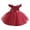 Red, variant on Toddler Baby Girls Flower Bowknot V Back Tutu Dress Baby Princess Wedding Bridesmaid Birthday Party Pageant Baptism Formal Dresses 6-12 Months Red
