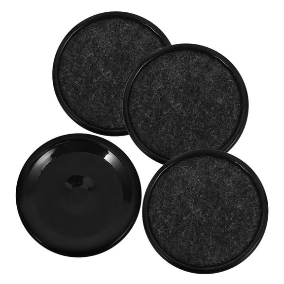 WHAMVOX  4 Pcs Household Furniture Coasters Prevent Chairs Office Brown