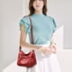 thumbnail image 5 of Women’s Soft Washed Faux Leather Shoulder Crossbody Bag | Multi-Zip Handbag | Large Capacity Purse for Travel, Shopping, Work | Brown Red | 10.24x6.69x3.54in, 5 of 8