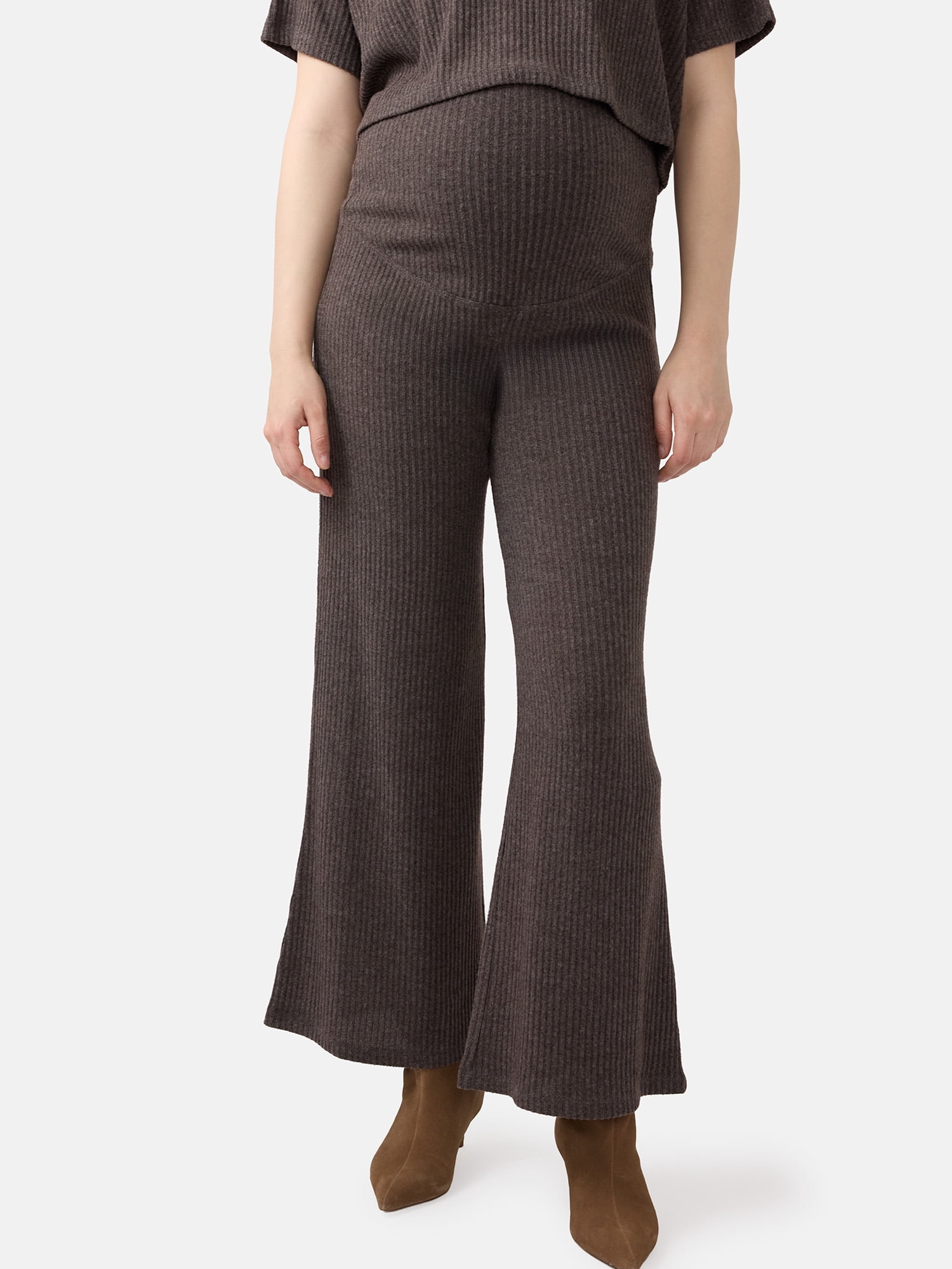 Ingrid & Isabel For Every Belly Women's Maternity Ribbed Pants, 29'' Inseam, Sizes S-XXL
