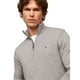 thumbnail image 2 of Jersey Tommy Hilfiger Essential de algodón con cremallera para hombre, gris, 2 of 5