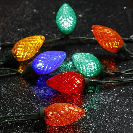 Home Heritage 50 ft.100 Bulb Count C9 Multicolored Christmas LED Lights