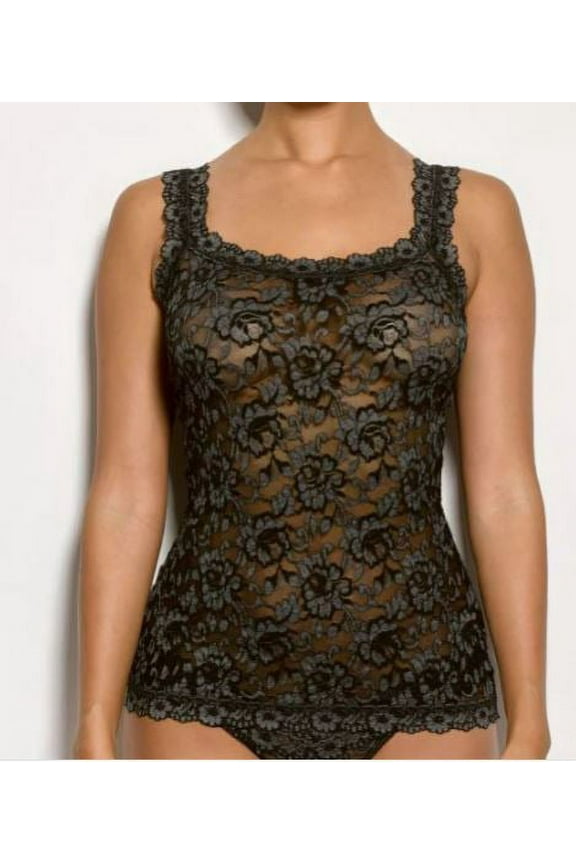 Women's Signature Lace Camisole, Black Heather, 1X