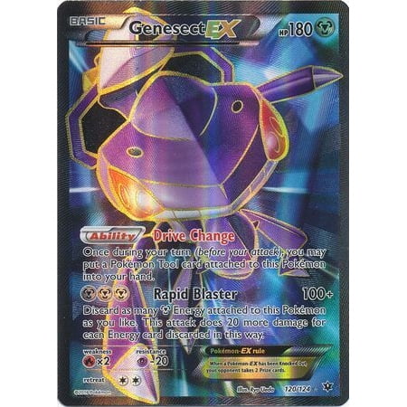 Pokemon Xy Fates Collide Genesect Ex 1 124 Full Art Ultra Rare New Nm Walmart Com