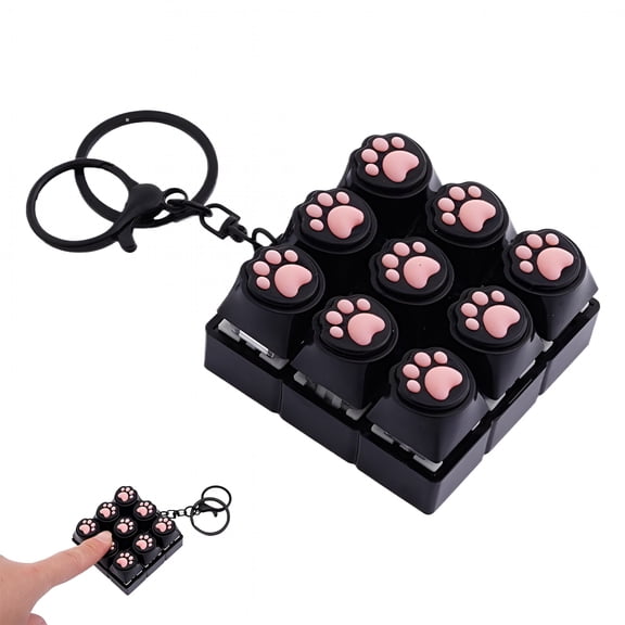 CYFW Sound Keyboard Fidget Toy,Fidget Keyboard for Stress Relief, Sound Keyboard Fidget Clicker for Office, School, Travel, Anxiety Keyboard Keychain Gift
