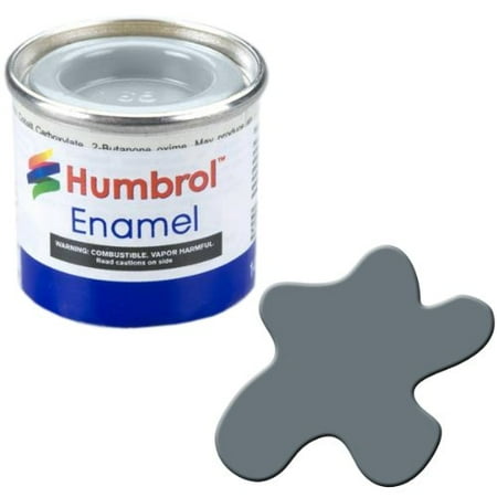 Grey Satin Enamel - Humbrol Model Enamel Paint No.164 Satin Dark Sea Grey, AA1780, Fast dry paint developed for use on plastic model kits but which can also be used on.., By AB Gee