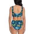 thumbnail image 3 of Rocae Dump Truck for Bikini Set for Women Two Piece Sexy High Swimsuits Split Crossover Bikini Large, 3 of 9