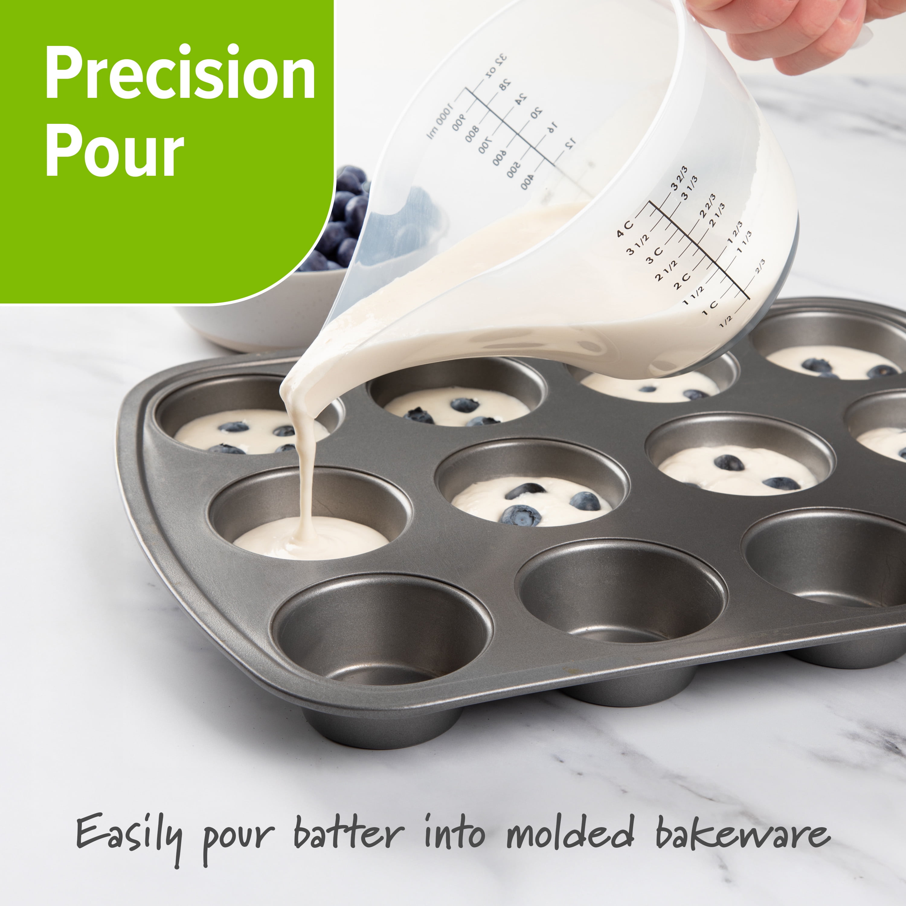 Prep Solutions Precise Pour Measuring Pitcher, Clear