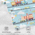 thumbnail image 5 of Yayeee 100% Cotton Hand Towels for Bathroom 16" x 28" Soft Absorbent Kitchen Towel, Cartoon Train Pattern, 5 of 7