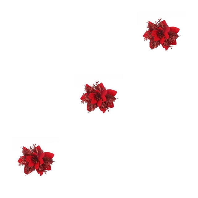 Naiovety Brillo de Navidad Flor Decoración artificial Hotel Granja Ventana Boda Jardín Árbol de Navidad Adornos Cumpleaños Type1 NO1