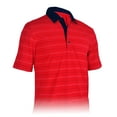 thumbnail image 1 of Monterey Club Men's Evans Stripe Texture Golf Polo Shirt #3623, 1 of 2