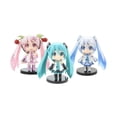 thumbnail image 1 of Figura de juguete Hatsune Miku, colección de 3 piezas, PVC, 10 cm, 1 of 1