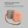 thumbnail image 5 of VRS Design Airpods Case for Airpods 1 & 2, [Modern] Neat & Durable Hard Shell Rugged Shockproof Protective Case Cover (Peach), 5 of 8