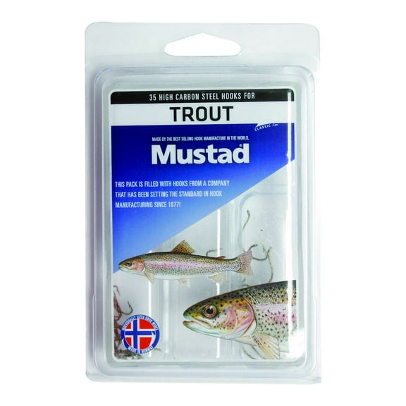 Mustad Trout Kit, Assorted Size Hooks