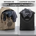 thumbnail image 3 of HevraCom Waterproof Wet Bag for Gym Clothes, Swimsuits and Shoes, Odor-Resistant Travel Laundry Bag, Black, 14 x 17.5 in, 3 of 15