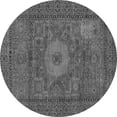 thumbnail image 1 of Ahgly Company Indoor Round Abstract Gray Modern Area Rugs, 3' Round, 1 of 4