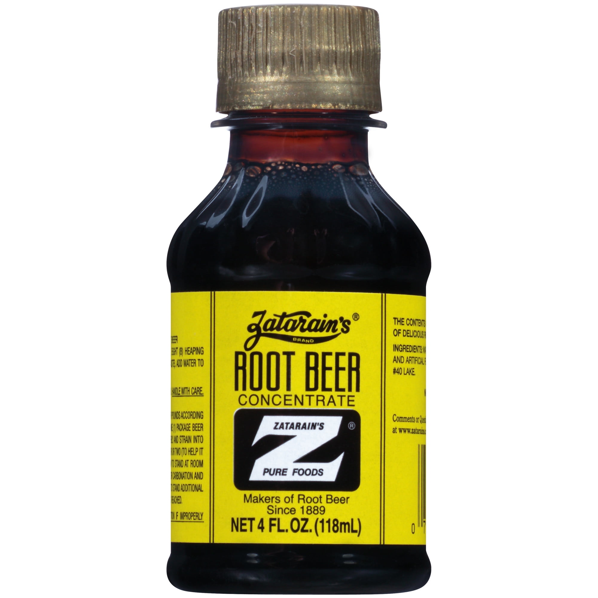 Zatarain's Root Beer Concentrate, 4 fl oz