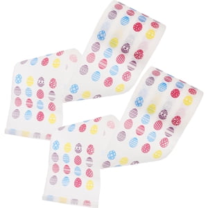 GARVALON 2 Rolls Nouveauté papier toilette multicolore Egg Patterns de Pâques Wood Pulp Fun Impression pour la salle de bains Tissu