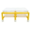 Children's Factory Mini Double Discovery Sensory Table with 2 Tubs, Yellow