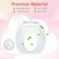 thumbnail image 3 of Toddler Toilet Seat with Potty Training Seat Round 16.5inch, 2 in 1 Toilet Seat for Family Built-in Baby Seat Removable, Soft Close + Easy Clean, PP Safe Material, White, 3 of 5