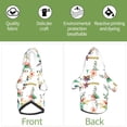 thumbnail image 6 of Haiem Pretty Floral With Leaves for Winter Dog Hoodie Sweatshirts with Pockets Warm Dog Clothes for Small Dogs Chihuahua-Medium, 6 of 7