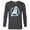 Charcoal Heather, variant on Marvel Avengers: Endgame Logo Silver Speed - Long Sleeve T-Shirt for Men - Customized-White