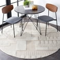 thumbnail image 3 of SAFAVIEH Trends Mladen Geometric Area Rug, Beige/Ivory, 5'3" x 5'3" Round, 3 of 6
