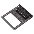 thumbnail image 4 of Placa De Puente De Guitarra Eléctrica, Silletas De 10,5 Mm, Espaciado De Cuerdas De Puente, Acabado Tallado Negro, Decorativo Para Humbuckers, 4 of 8