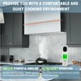 thumbnail image 6 of Akicon 36 inch Kitchen Range Hood with 600 CFM, Stainless Steel Wall Mounted Ducted Range Hood, 3 Speed Fan with LED Light, Powerful Vent Motor, Brushed Stainless with Copper, 6 of 7