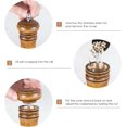 thumbnail image 3 of JF JAMES.F Wooden Salt and Pepper Grinder Set, 6.5 inch Rubber Wood Salt and Pepper Mills Set of 2 with Acrylic Visible Window & Adjustable Ceramic Rotor, 3 of 8