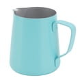 thumbnail image 2 of Coffee Frothing Pitcher, Stainless Steel Eagle Tip Milk Frothing Pitcher  For Milk Tea Shop 350ML Seven Color,350ML Gold,350ML Teflon Blue,550ML Seven Color,550ML Gold,900ML Seven, 2 of 8