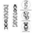 thumbnail image 3 of Zinc Alloy Twisted Watch Band Rhinestone Decor for Huawei Watch GT 3 Pro 43mm Watch Strap - Black, 3 of 5