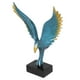 thumbnail image 3 of Ala de ángel resina artesanía escultura decoración escritorio ornamento abstracto águila decoración del hogar BS-064 azul, 3 of 14