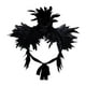 thumbnail image 5 of Capa de plumas artificiales decorativa cómoda y fácil de llevar decoración para el hombro Negro, 5 of 9
