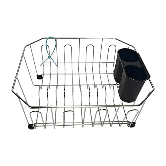 Space Saving Dish Drainer For Small Sinks Includes Cutlery Tray And Strong Build