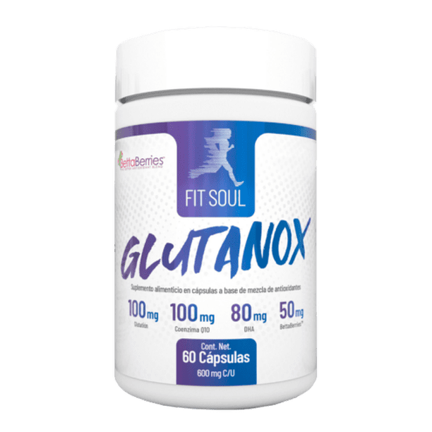 Suplemento alimenticio Fit Soul Glutanox 60 Cápsulas 600 mg c/u ...