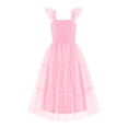 thumbnail image 1 of Vestido largo Arshiner para niña, verano, sin mangas, rosa, 5-6Y, 1 of 6