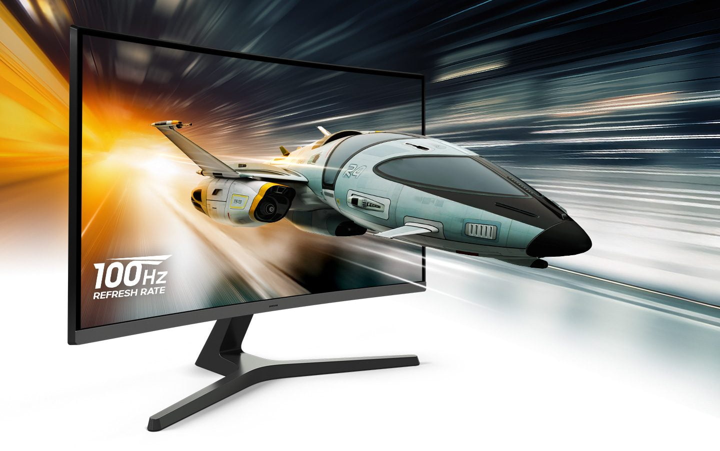 Samsung 32-Inch Essential S3 FHD 100Hz Curved Monitor - LS32D39CGANXZA